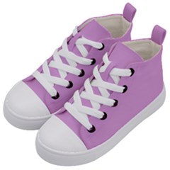 Color Plum Kids  Mid-top Canvas Sneakers by Kultjers