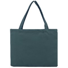 Color Dark Slate Grey Mini Tote Bag by Kultjers