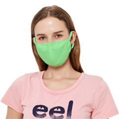 Color Light Green Crease Cloth Face Mask (adult) by Kultjers