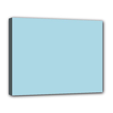 Color Light Blue Canvas 14  X 11  (stretched) by Kultjers