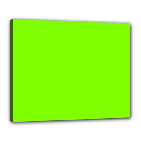 Color Chartreuse Canvas 20  X 16  (stretched) by Kultjers