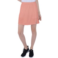 Color Light Salmon Tennis Skirt