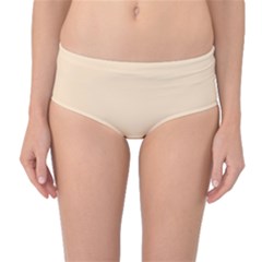 Color Bisque Mid-waist Bikini Bottoms