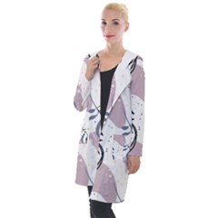 Tropical Floral Pattern Hooded Pocket Cardigan