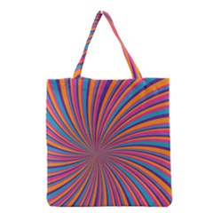 Psychedelic Groovy Pattern 2 Grocery Tote Bag