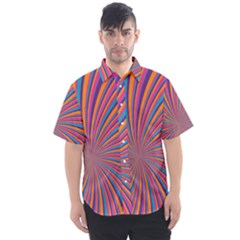 Psychedelic Groovy Pattern 2 Men s Short Sleeve Shirt