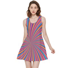 Psychedelic Groovy Pattern 2 Inside Out Reversible Sleeveless Dress by designsbymallika