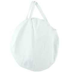 Color Mint Cream Giant Round Zipper Tote by Kultjers