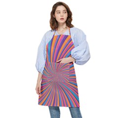 Psychedelic Groovy Pattern 2 Pocket Apron