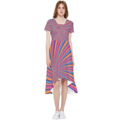 Psychedelic Groovy Pattern 2 High Low Boho Dress