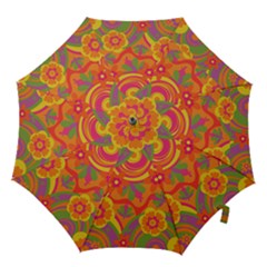 Geometric Floral Pattern Hook Handle Umbrellas (small)