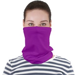 Color Dark Magenta Face Seamless Bandana (adult) by Kultjers