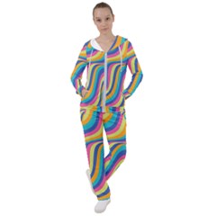 Psychedelic Groocy Pattern Women s Tracksuit
