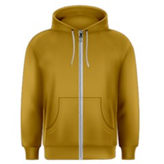 Color Dark Goldenrod Men s Zipper Hoodie by Kultjers