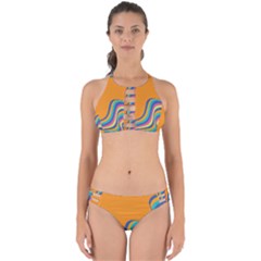Psychedelic-groovy-pattern Perfectly Cut Out Bikini Set by designsbymallika