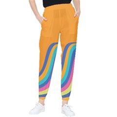 Psychedelic-groovy-pattern Tapered Pants by designsbymallika