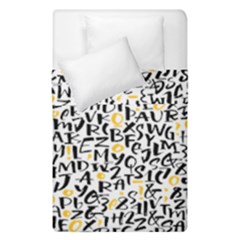 Alphabets Love Duvet Cover Double Side (single Size) by designsbymallika