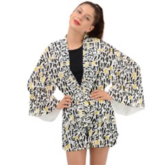 Alphabets Love Long Sleeve Kimono