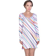 Beautiful Stripes Long Sleeve Nightdress by designsbymallika