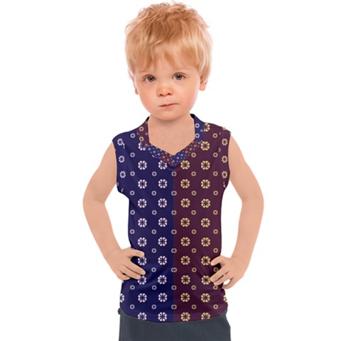 Baatik Print Kids  Sport Tank Top by designsbymallika