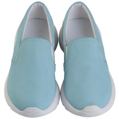 Color Powder Blue Kids Lightweight Slip Ons