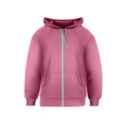 Color Pale Violet Red Kids  Zipper Hoodie by Kultjers