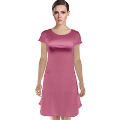 Color Pale Violet Red Cap Sleeve Nightdress