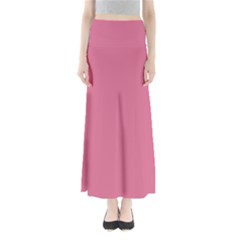 Color Pale Violet Red Full Length Maxi Skirt