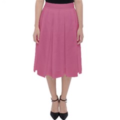 Color Pale Violet Red Classic Midi Skirt