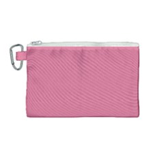 Color Pale Violet Red Canvas Cosmetic Bag (Medium)