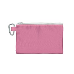 Color Pale Violet Red Canvas Cosmetic Bag (Small)