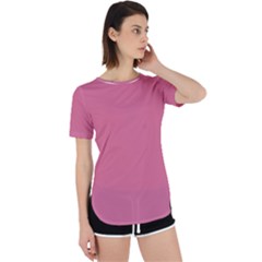 Color Pale Violet Red Perpetual Short Sleeve T-Shirt
