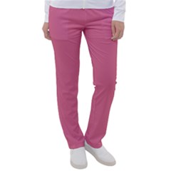 Color Pale Violet Red Women s Casual Pants