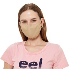 Color Burlywood Crease Cloth Face Mask (adult)