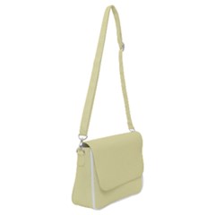 Color Pale Goldenrod Shoulder Bag With Back Zipper by Kultjers