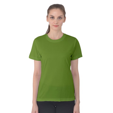 Color Olive Drab Women s Cotton Tee by Kultjers