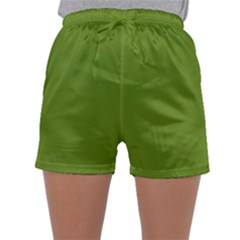 Color Olive Drab Sleepwear Shorts by Kultjers