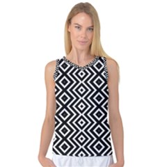 Patternformesgeometriquesnoir5 Women s Basketball Tank Top