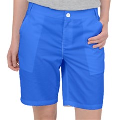 Color Deep Electric Blue Pocket Shorts