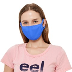 Color Deep Electric Blue Crease Cloth Face Mask (adult) by Kultjers