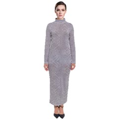 Denimeffetcolorgris65 Turtleneck Maxi Dress