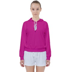 Color Barbie Pink Women s Tie Up Sweat by Kultjers