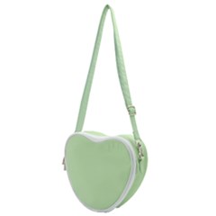 Color Tea Green Heart Shoulder Bag by Kultjers