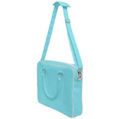 Color Ice Blue Cross Body Office Bag by Kultjers