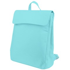 Color Ice Blue Flap Top Backpack by Kultjers