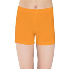 Color Ut Orange Kids  Sports Shorts by Kultjers