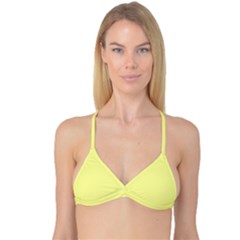 Color Canary Yellow Reversible Tri Bikini Top by Kultjers