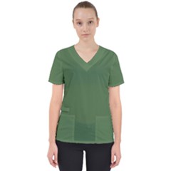 Color Artichoke Green Women s V-neck Scrub Top by Kultjers