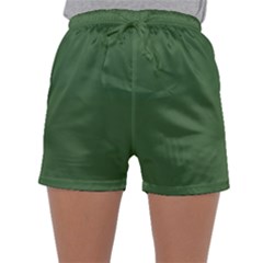 Color Artichoke Green Sleepwear Shorts by Kultjers