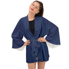 Color Delft Blue Long Sleeve Kimono by Kultjers